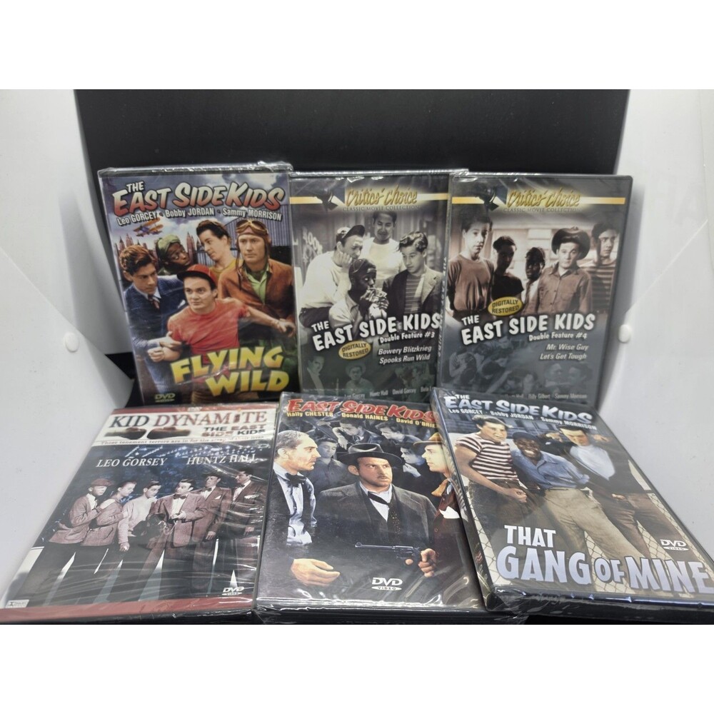 Lot Of 6 East Side Kids (DVD) New Sealed Gang Of Mine Flying Wild Wise Guy++++++